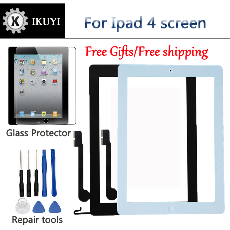 Touch Screen Glass Digitizer Replacemen​t For iPad 4 Model A1458 A1459 A1460 New 
