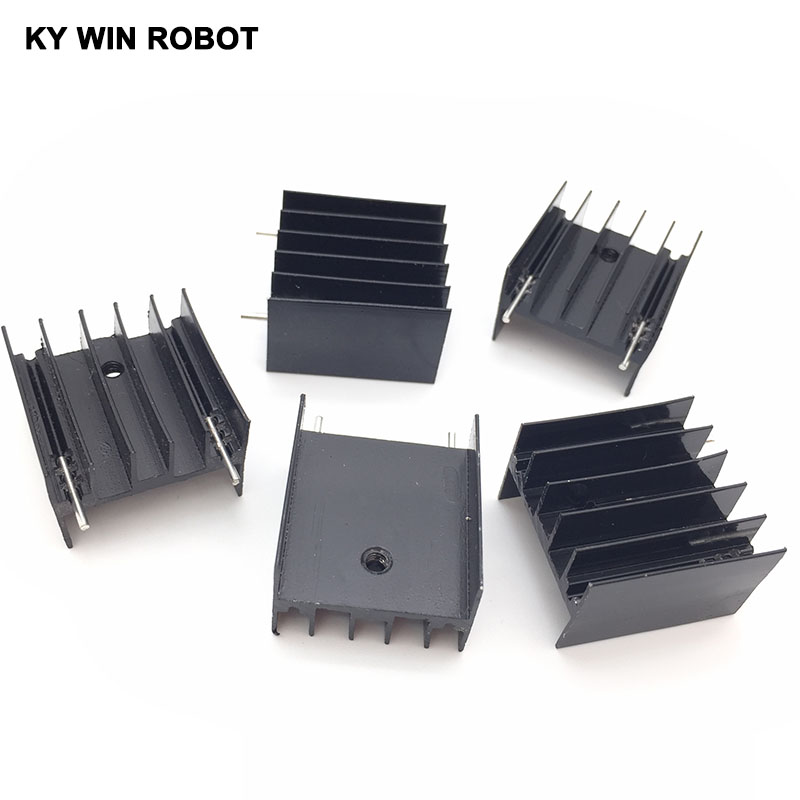 10x ALUMINIUMKÜHLER Kühlkörper-Sets für to-220 Transistor 20x15x10mm APFBB WCY 