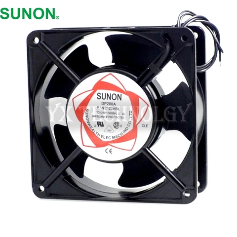 Sunon DP200A P/N 2123HBL  2123HSL  2123XBL  2123XSL  12038 120*120*38MM  12CM cooling  fan ► Photo 1/5
