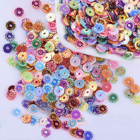 6mm Flowers Sequins Wheel Shape Loose Paillettes Decorative Pattern for DIY Handcraft Sewing Dress Garment Accessories 20g/lot ► Photo 1/5