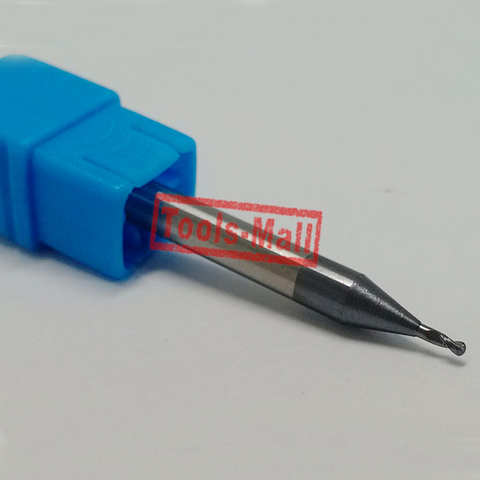 1pc radius=0.5 mm 2 Flutes hrc45  R0.5*2*D4*50  solid carbide Ball nose End Mill CNC router bits tools Milling cutter ► Photo 1/1