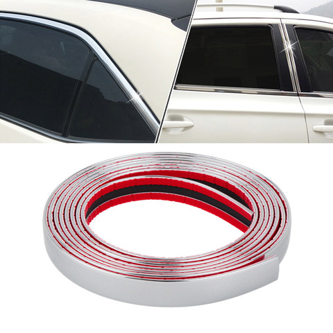 1 Roll Car Chrome Styling Decoration Moulding Trim Strip Tape Auto DIY Body Bumper Protect Sticker 6mm 8mm 10mm 12mm 15mm 20mm ► Photo 1/6