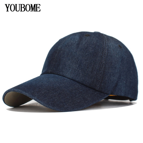 YOUBOME Brand New Fashion Women Jean Baseball Cap Hats For Men Snapback Caps Casual Sport Casquette Bone Denim Jeans Dad Hat Cap ► Photo 1/6