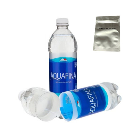Aquafina Water Bottle Diversion Safe Can Stash Bottle Hidden Security container Stash safe box with a food grade smell proof bag ► Photo 1/6