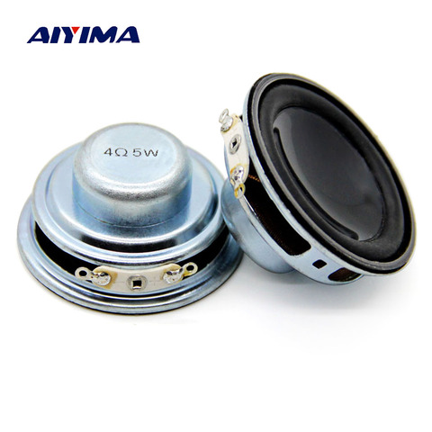 AIYIMA 2Pcs 45MM Mini Audio Portable Speakers 4OHM 5W Bass Speaker Woofer Multimedia Loudspeaker DIY For Home Theater ► Photo 1/3