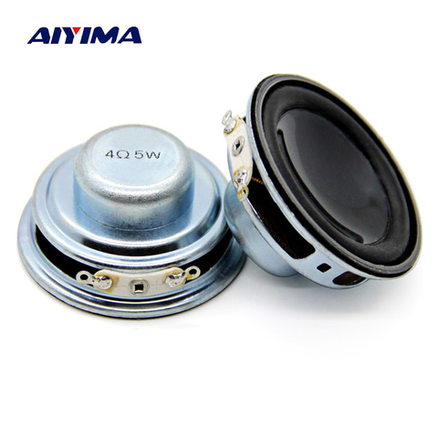 AIYIMA 2Pcs 45MM Mini Audio Portable Speakers 4OHM 5W Bass Speaker