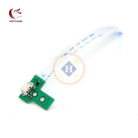 HOTHINK Power Charging Port Socket Board JDS-030 +12 pin Eject Ribbon Flex Cable For PS4 Controller gamepad Repair Parts ► Photo 1/5