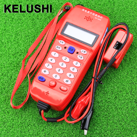 KELUSHI NF-866 Telephone Phone Butt Test Tester Lineman Tool Cable Set Professional Device ► Photo 1/5