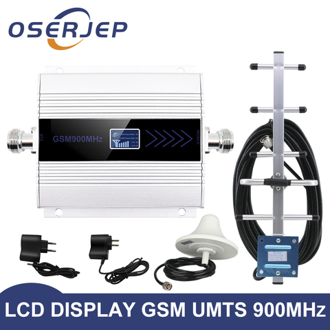 led display GSM 900 Mhz repeater celular MOBILE PHONE Signal Repeater booster,900MHz GSM amplifier + Yagi /Ceiling Antenna ► Photo 1/5