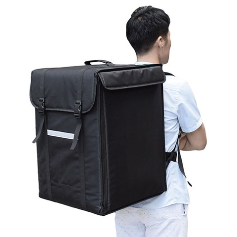 69 L large cake takeaway box freezer backpack fast food pizza delivery incubator ice bag meal package car travel suitcase bags  ► Photo 1/1