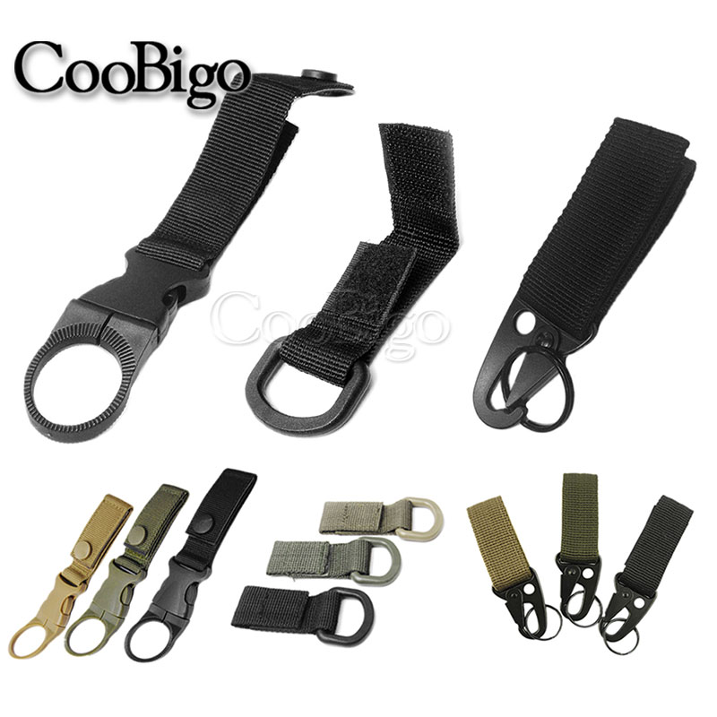 Molle Webbing Backpack Clips Ribbon Buckle Attach D-Type Hanging Ring  Keychain
