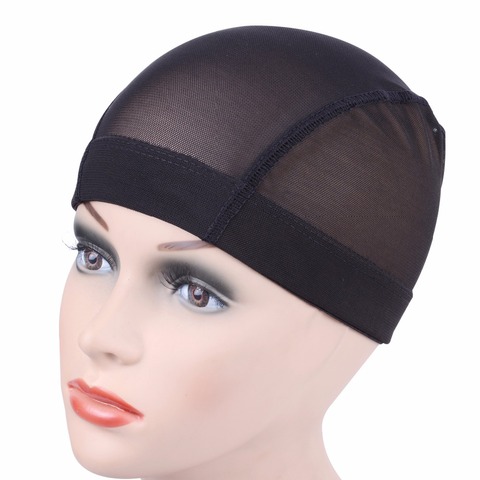 1 Pc Black ,Beige Dome Cornrow Wig Caps Easier Sew In Hair Stretchable Weaving Cap Elastic Nylon Breathable Mesh Net hairnet ► Photo 1/6