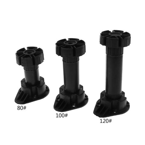 4pcs Adjustable Height Cupboard Foot Cabinet Leg For Kitchen Bathroom 80mm(to 100mm), 100mm(to 120mm), 120mm(to 150mm) ► Photo 1/6