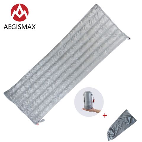 AEGISMAX Outdoor Camping E Series Hiking 800FP White Goose Down Envelope Three-Season Adult Nylon Sleeping Bag ► Photo 1/5