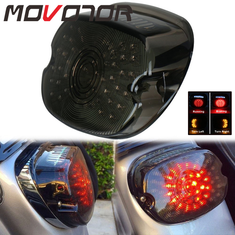 dyna lay down plug and play sportster tail light for rear motorcycle turn signals ► Photo 1/6