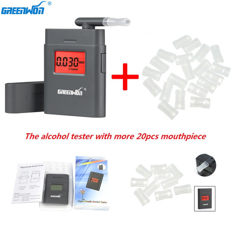 GREENWON Factory Price  Professional Alcohol Tester Police Digital Alcohol Tester Breath Analyzer Breathalyzer Test LCD Detector ► Photo 1/6