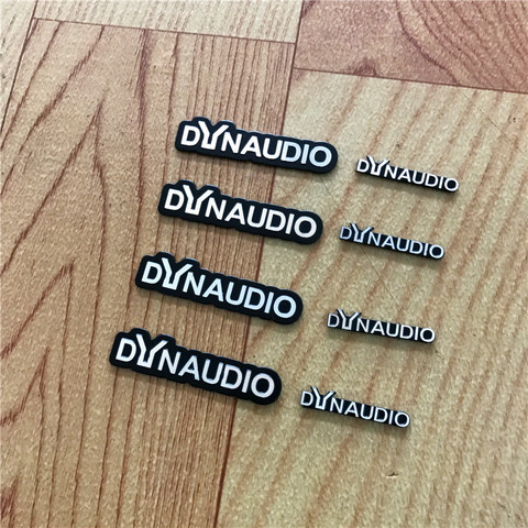 4X DYNAUDIO speaker aluminum 3D sticker trumpet horn sound letter stickers car styling For CC New Beetle ► Photo 1/6