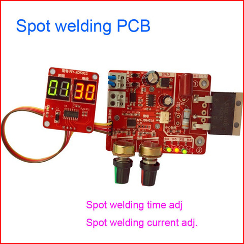 Spot welding board, time and current controller control panel timing current with digital display upgrade 100A ► Photo 1/1