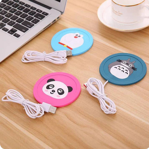 Cartoon creative silicone electric Insulation coaster USB warm cup heating device Office Coffee Tea Warmer Pad Mat ► Photo 1/1