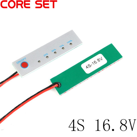 4S 16.8V 18650 Lithium Battery Capacity Indicator Power Level Tester BMS Li-ion Charge discharge PCB Module 18650 LCD ► Photo 1/4