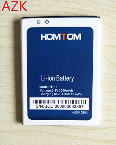AZK New battery for HOMTOM HT16 Battery Large Capacity 3000mAh Backup Batteries Replacement For HOMTOM HT16 Pro Smart Phone ► Photo 1/6