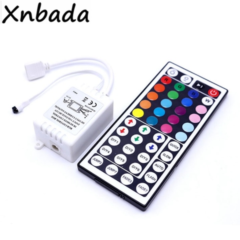 RGB Led Controller With 44Keys IR Remote Led Controller For 3528 5050 RGB Led Strip Tape Lighting DC12V 6A ► Photo 1/4