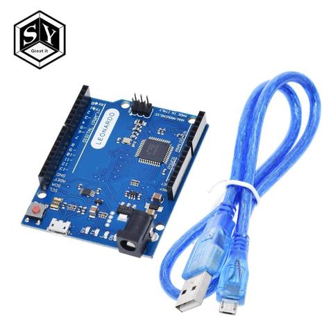 Great IT Leonardo R3 Microcontroller Atmega32u4 Development Board With USB Cable Compatible For  Arduino DIY Starter Kit ► Photo 1/6