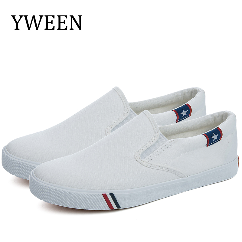 Fashion Men's Canvas Single Shoes Classic Slip On Shoes Student Sneakers Shoes 
