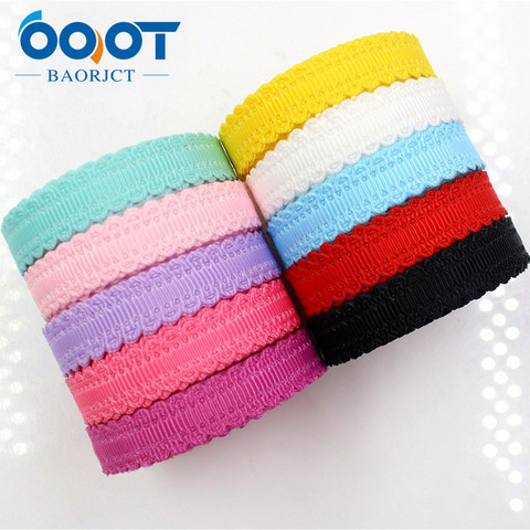 OOOT BAORJCT 1770312 hot sale 10mm hollow Flowers solid Grosgrain Ribbon, DIY handmade materials,Clothing accessories ► Photo 1/6