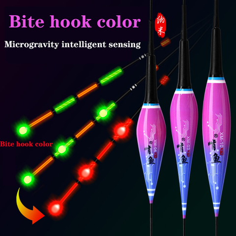 smart fishing led light float 1Pcs equipment Including battery CR425 Night fishing tie Gravity sensing chip stopper accessories ► Photo 1/6