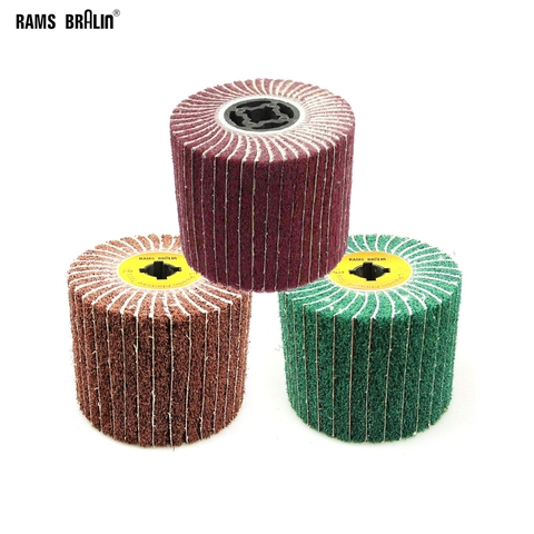 1 piece 120*100*19mm Non-woven Satin Combi Mop wheel Polishing Striping Wheel for Stainless Steel ► Photo 1/6
