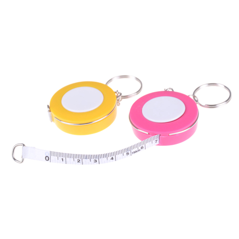 2M Measuring Tape Keychain with Retractable Ruler pocketable woodworking  tool
