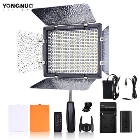 YONGNUO YN300III YN300 III YN-300III 3200k-5500K CRI95 Camera Photo LED Video Light Optional with AC Power Adapter + Battery KIT ► Photo 1/6