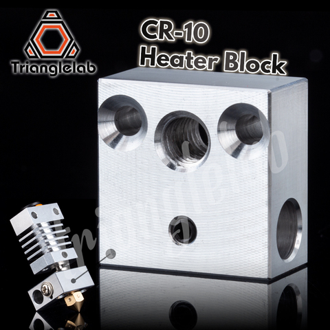 trianglelab high quality Swiss CR10 block CR10 Heated Block for Swiss CR10 hotend mk8 block mk9 block Print Head Extruder J-head ► Photo 1/5