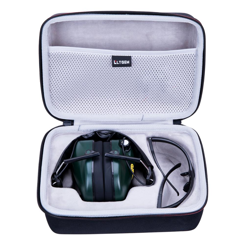 Shooting Ear Muffs Glasses Hard Case Protection Electronic Hunting Earmuff Bag 