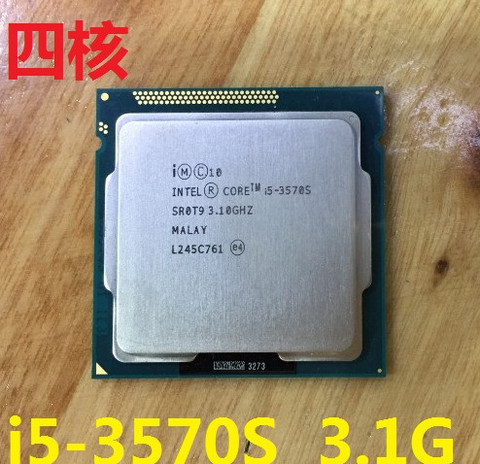 Intel Core i5-3570S I5 3570S Processor  6M Cache, 3.1GHz  LGA1155 Desktop CPU Quad-Core CPU ► Photo 1/1