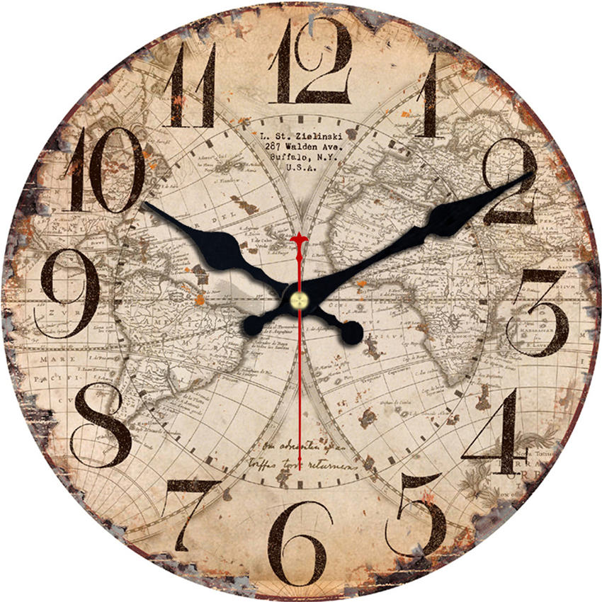 History Review On World Map Wall Clock Non Ticking Wooden Cardboard For Home Kitchen Office Silent Sweep Decorative Aliexpress Er Weien Decor Alitools Io - World Wall Clock Office