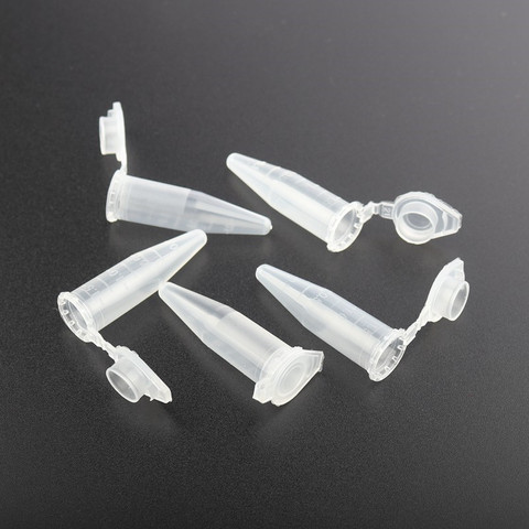 100pcs 0.2ml~10ml Home Garden Storage Clear Plastic Bottles Centrifuge Tube Transparent Bottles Container With Cap ► Photo 1/6