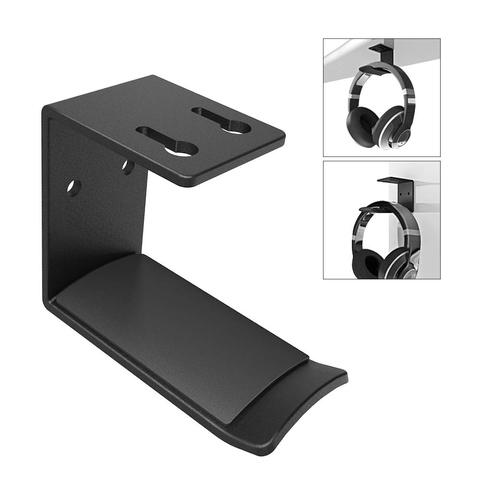 6amLifestyle Headphones Headset Stand Holder Hanger Hook Mount Under Desk for All Headphone, Black ► Photo 1/1