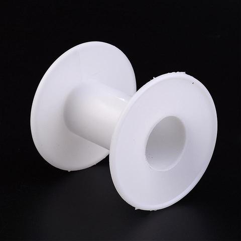 1/5/10pcs plastic spool wheel white empty wire spool round shape, used for beaded wire, wire rope, ribbon, jewelry accessories ► Photo 1/3
