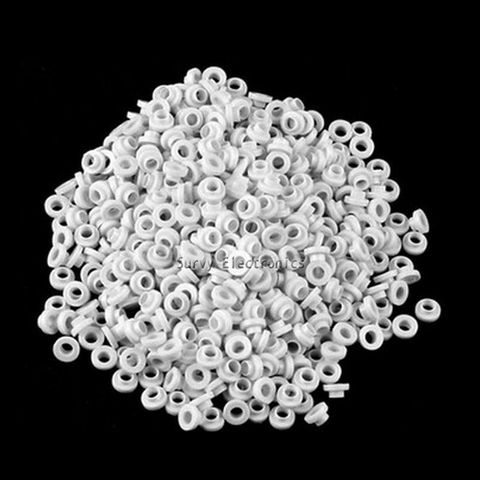 NEW 100pcs TO-220 insulation tablets circle M3 transistor pads Bushing TO - 220 Plastic Insulation Washer ► Photo 1/1