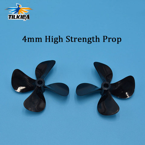 6 Size Available 4mm RC Boat Four Blades Paddle 4 Blades Positive & Reverse Boat Propeller High Strength Screw D50mm 55mm 60mm ► Photo 1/6