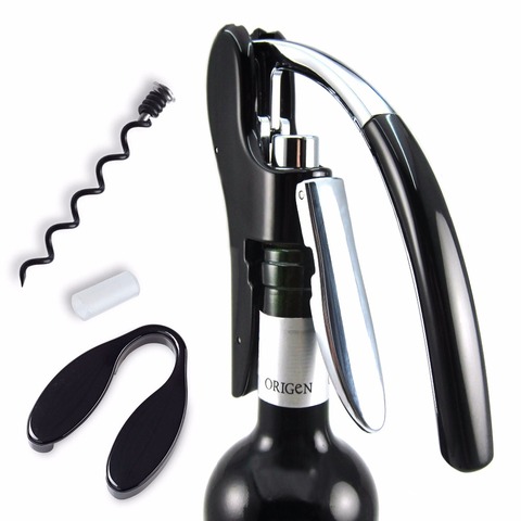 Professional Zinc Alloy Power Wine Opener Screwpull Corkscrew Bonus foil cutter Premium Rabbit Lever Corkscrew for Wine ► Photo 1/6