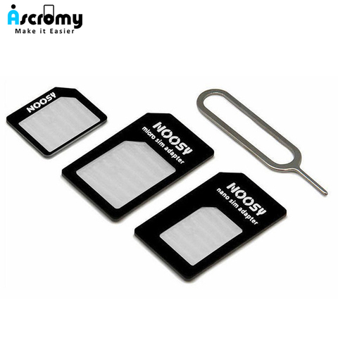 Micro Nano SIM Card Adapter Connector Kit For iPhone 6 7 plus 5S Huawei P8 lite P9 Xiaomi Redmi Note 4 Pro 3S 3 Mi5 sims holder ► Photo 1/6