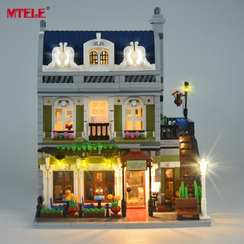 MTELE Brand LED Light Up Kit For 10243 Restaurant House Creator Expert City Street Lighting Kit (Not Include Model) ► Photo 1/6