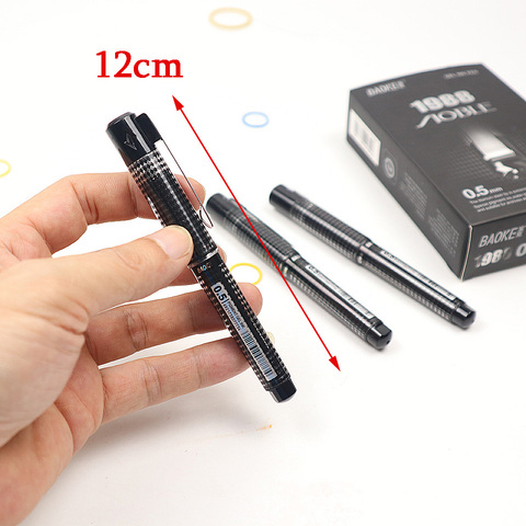 Mini Gel Pen 0.5mm Black ink Creative Kawaii Short Neutral Pen Gift Writing Pocket Pen For Office Stationery Supplies 3pcs/lot ► Photo 1/6