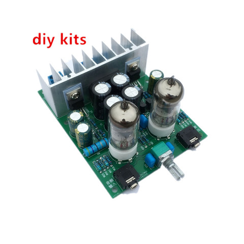 Diy kits HIFI 6J1 tube amplifier Headphones amplifiers LM1875T power amplifier Board 30W preamp bile buffer ► Photo 1/5