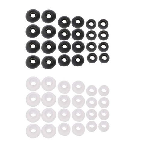 12 Pairs(S/M/L) Soft Silicone Replacement Eartips Earbuds For Earphone Headphone ► Photo 1/6