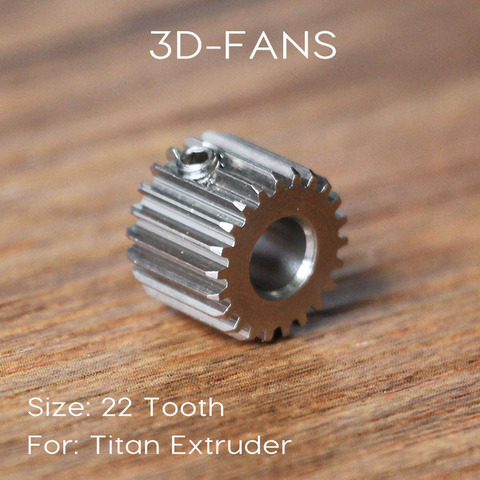 1Pcs E3D Titan Extruder Gear 22 Tooth Modulus 0.5 Stainless Steel Gear for 3D printer  ► Photo 1/1