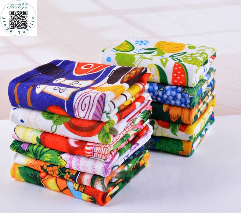 1/5pcs Cotton Soft Absorbent Towels for Kitchen Dish Cleaning Cloth Tea Towels 